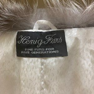 MINK COAT WITH FOX COLLAR